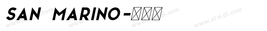 San Marino字体转换